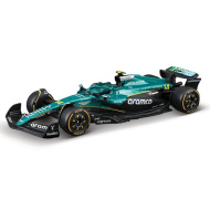 Bburago: Aston Martin AMR25 Alonso, auto di Formula 1, modello in metallo scala 1/43 (Fernando Alonso #14)