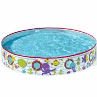Bestway: Fill N Fun piscina per bambini con pareti rigide, mondo sottomarino, Ø 152 x 25 cm