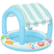 Bestway: Sweet Shoppe™ piscina gonfiabile per bambini con tettuccio parasole Ø 104 x 84 cm