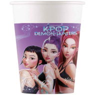 Bicchieri di carta K-Pop Cacciatori di Demoni - set da 8 pezzi, 200 ml