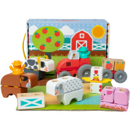 Blockables: Fattoria — gioco di costruzione in legno - Melissa &amp; Doug