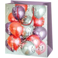 Borse regalo di grandi dimensioni con palloncini colorati 27x14x33cm