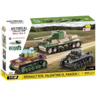 COBI: Panzer I, Renault R35 e Valentine IX – Gioco di costruzione 3 in 1 (2740)