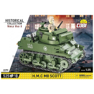 COBI: Set da costruzione della Seconda Guerra Mondiale - Carro armato H.M.C M8 Scott (2279)