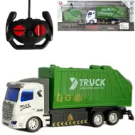 Camion della spazzatura telecomandato RC con luci 1/48 27MHz 20cm