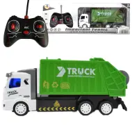 Camion della spazzatura telecomandato RC con luci, scala 1/48, 27MHz, 20cm