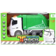 Camion della spazzatura verde 17 cm