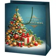 Cardex: Borsa regalo gigante con scintillio natalizio 33x15x44 cm