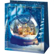 Cardex: Villaggio nella palla di neve, grande busta regalo 26x13x33 cm