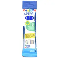 Carioca: Set di 4 penne a sfera blu Sfera