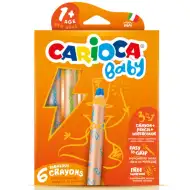 Carioca: set di 6 pastelli a cera 3 in 1 per bambini