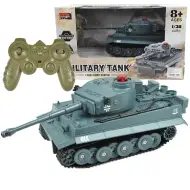 Carro armato Tigre tedesco telecomandato RC con funzioni realistiche, scala 1/30, 2,4GHz, 30cm