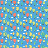 Carta da regalo con mongolfiere 100x70 cm