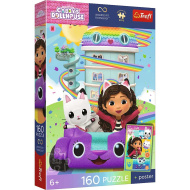 Casa delle bambole di Gabi - puzzle UFT da 160 pezzi con poster - Trefl