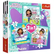 Casa delle bambole di Gabi: Attività 3 in 1 puzzle - Trefl