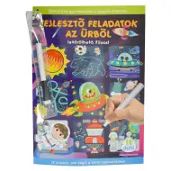 Compiti di sviluppo dallo spazio con 13 attività, pennarello cancellabile - D-Toys
