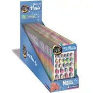 Crazy Chic Set di unghie finte autoadesive arcobaleno - Clementoni