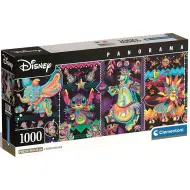 Disney: Personaggi Neon puzzle panoramico 1000 pezzi 98x33cm - Clementoni