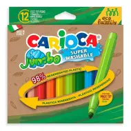 Eco Family Jumbo set di 12 pennarelli 6 mm - Carioca