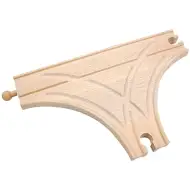 Elemento di diramazione del binario ferroviario in legno