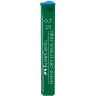 Faber-Castell: Mina di ricambio 12 pezzi, 0,7 mm, 2B