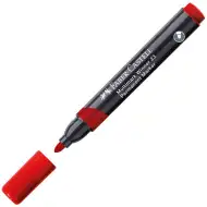 Faber-Castell: Pennarello indelebile rosso a base di alcool con punta tonda