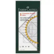 Faber-Castell: Righello a triangolo rettangolo con goniometro integrato