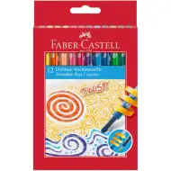 Faber-Castell: Set di pastelli a cera Twist, 12 pezzi