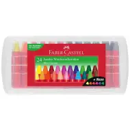 Faber-Castell: Set di pastelli a cera triangolari Jumbo da 24 pezzi