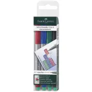 Faber-Castell: Set di pennarelli Multimark per pellicola S – 4 pezzi