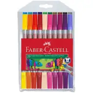 Faber-Castell: Set di pennarelli a doppia punta da 20 pezzi