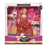 Fashion Girl: Set bambola e bambino con bicicletta e accessori 28 cm