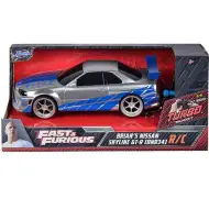 Fast &amp; Furious: Auto radiocomandata Nissan Skyline GT-R (BNR35) di Brian in scala 1/24 - Simba Toys