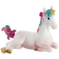 Figura giocattolo di puledro di unicorno con corno doro - Bullyland