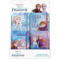 Frozen 2: taccuino con elastico in varie versioni, 10 x 13,5 cm