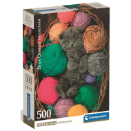 HQC Fluffy Kitten - puzzle da 500 pezzi - Clementoni