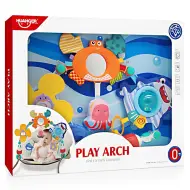 Happy World: Arco da gioco con animali marini fissabile a lettino o passeggino 48x36cm