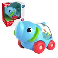 Happy World: Elefante sonaglio con ruote 11 cm