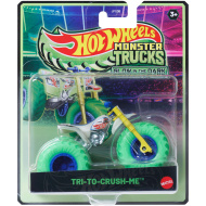 Hot Wheels Monster Trucks: Try-To-Crush-Me macchinina che si illumina al buio 1/64 - Mattel
