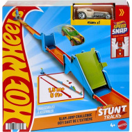 Hot Wheels: Set di avviamento stunt - Playset Slam Jump Challenge - Mattel