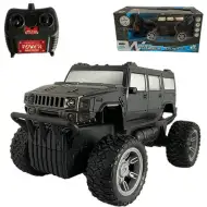Hummer RC fuoristrada telecomandato con luci, 27 MHz, 22 cm, scala 1/14, disponibile in due versioni.