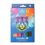 ICO: Koh-I-Noor 3135 Matite colorate esagonali in scatola con tigre, 36 pezzi
