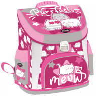 ICO: Lizzysuli Kittok Stars zaino scolastico ergonomico con stampa di gatti, 39x35x24 cm