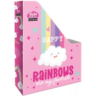 ICO: Lizzysuli Lollipop Rainbow portadocumenti a fantasia arcobaleno formato A4