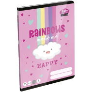 ICO: Lizzysuli Lollipop Rainbow quaderno a righe formato A5 per la 2ª elementare 16-32