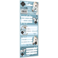 ICO: Lizzysuli Wild Beauty Sport Club etichette per quaderni, 12 pezzi