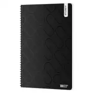 ICO: Quaderno Premium Black per studenti A/4, liscio, 100 fogli
