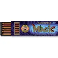 ICO: Set di 6 matite Koh-I-Noor Gioconda Magic con spessore di 5,6 mm