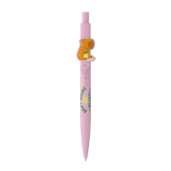 ICO: penna a sfera rosa pastello con stampa di capibara