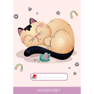 ICO: quaderno per i compiti A5 con motivo "Süni Dreaming Cat"